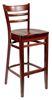 Mahogany Ladder Back Bar Stool
