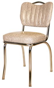 Cracked Ice Vinyl Diner Chair