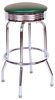 Green Diner Bar Stool Ribbed