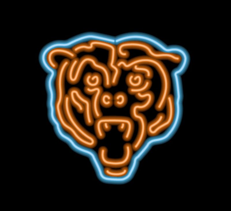 Chicago Bear neon sign | Chicago Bear neon