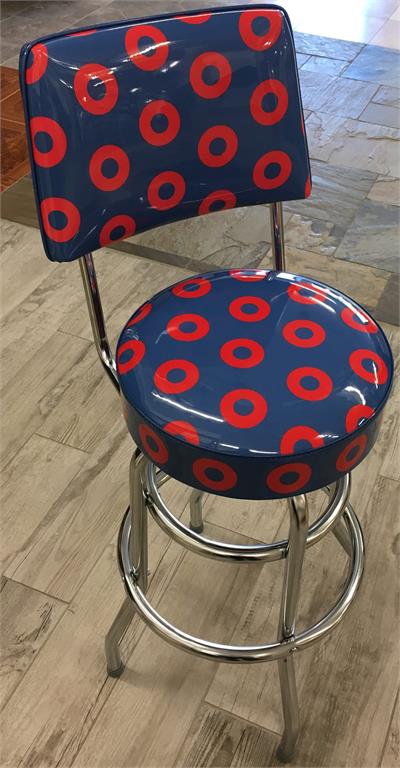 30 Donut Swivel Bar Stool With Back Made In The Usa 30 Inch Double Ring Donut Bar Stool With Back Free
