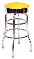 Yellow Diner BarStool Flat